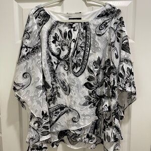 ALEX EVENINGS TIERED BLOUSE size 1XL